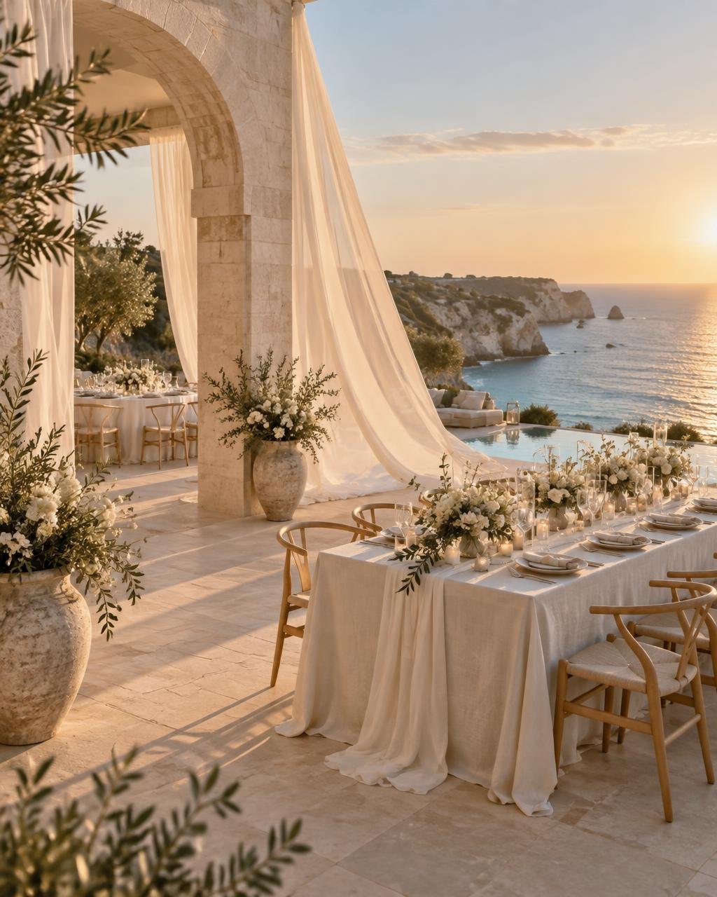 Elegant Algarve coastal wedding inspiration